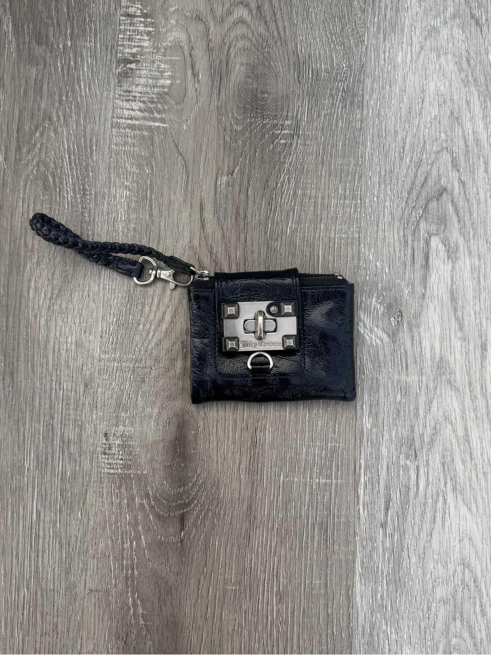 New vintage Juicy Couture patent leather wristlet wallet Card Holder